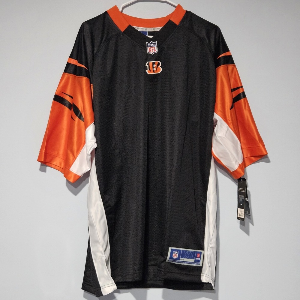 Pro Line Cincinnati Bengals Men's Blank Jersey Size XL Black Orange